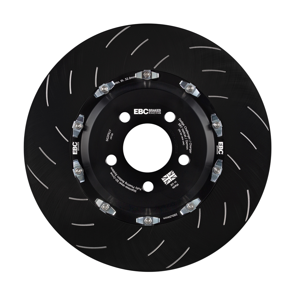 Ebc brakes 390x34mm front racing 2-piece floating brake discs (pair) - oversize conversion - sg2f017 2 Ebc brakes 390x34mm front racing 2-piece floating brake discs (pair) - oversize conversion - sg2f017 - image 2