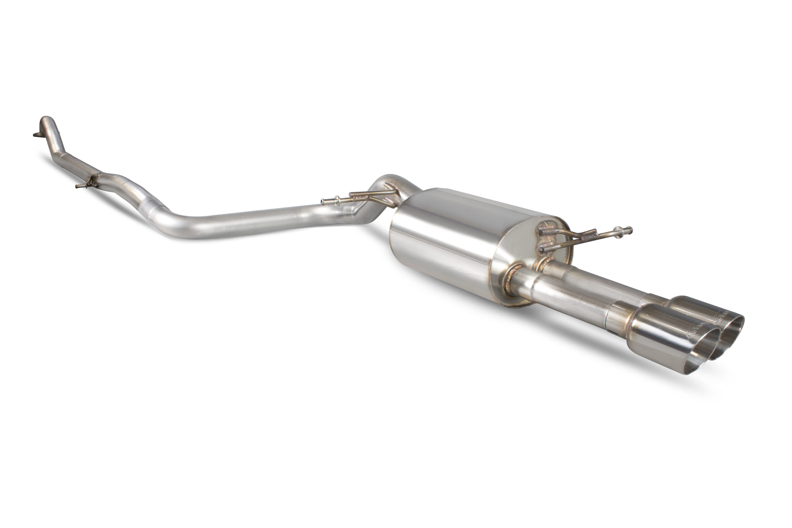 Scorpion ford fiesta ecoboost 1. 0t 100,125 & 140 ps cat-back exhaust 2 Sfd078st resonated cat-back system