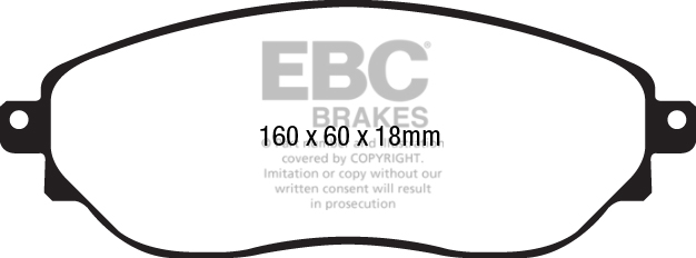 Ebc brakes ultimax oe replacement brake pad set - dpx2226 2 Ebc brakes ultimax oe replacement brake pad set - dpx2226 - image 2