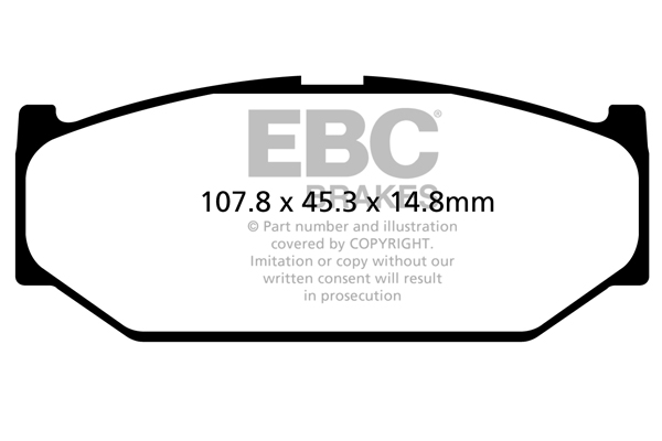 Ebc brakes ultimax oe replacement brake pad set - dpx2104 2 Ebc brakes ultimax oe replacement brake pad set - dpx2104 - image 2