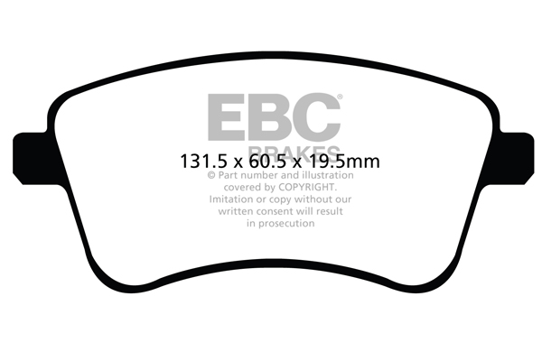 Ebc brakes ultimax oe replacement brake pad set - dpx2099 2 Ebc brakes ultimax oe replacement brake pad set - dpx2099 - image 2