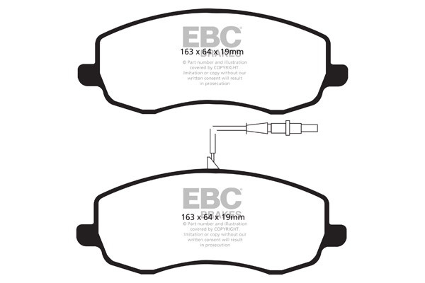 Ebc brakes ultimax oe replacement brake pad set - dpx2062 2 Ebc brakes ultimax oe replacement brake pad set - dpx2062 - image 2
