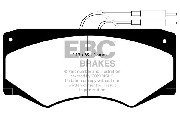 Ebc brakes ultimax oe replacement brake pad set - dp720 2 Ebc brakes ultimax oe replacement brake pad set - dp720 - image 2