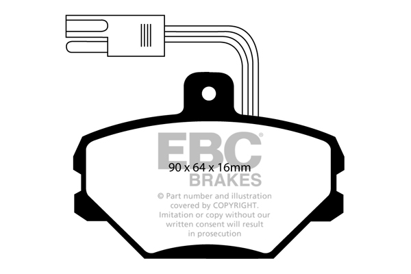 Ebc brakes ultimax oe replacement brake pad set - dp718/2 2 Ebc brakes ultimax oe replacement brake pad set - dp718/2 - image 2
