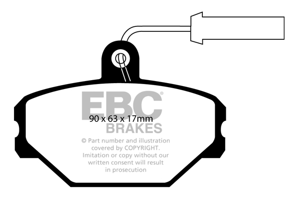 Ebc brakes ultimax oe replacement brake pad set - dp718 2 Ebc brakes ultimax oe replacement brake pad set - dp718 - image 2