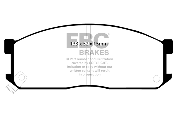 Ebc brakes ultimax oe replacement brake pad set - dp683 2 Ebc brakes ultimax oe replacement brake pad set - dp683 - image 2