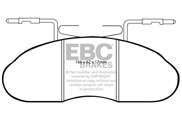 Ebc brakes ultimax oe replacement brake pad set - dp633/2 2 Ebc brakes ultimax oe replacement brake pad set - dp633/2 - image 2
