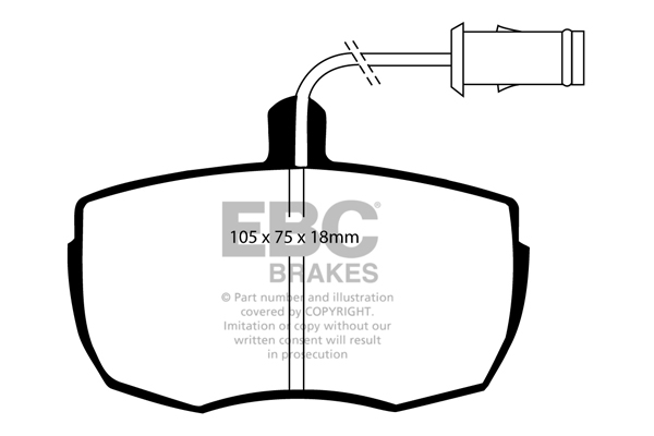 Ebc brakes ultimax oe replacement brake pad set - dp622 2 Ebc brakes ultimax oe replacement brake pad set - dp622 - image 2
