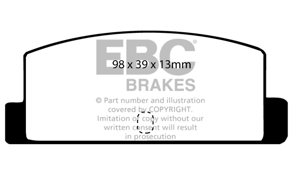 Ebc brakes ultimax oe replacement brake pad set - dp466 2 Ebc brakes ultimax oe replacement brake pad set - dp466 - image 2