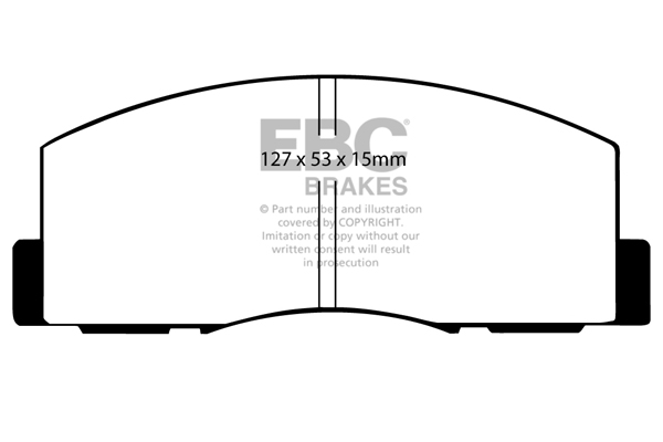Ebc brakes ultimax oe replacement brake pad set - dp461 2 Ebc brakes ultimax oe replacement brake pad set - dp461 - image 2