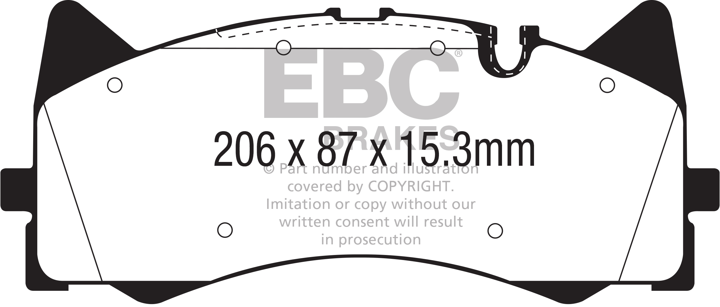 Ebc brakes bluestuff ndx trackday brake pad set - dp52298ndx 2 Ebc brakes bluestuff ndx trackday brake pad set - dp52298ndx - image 2