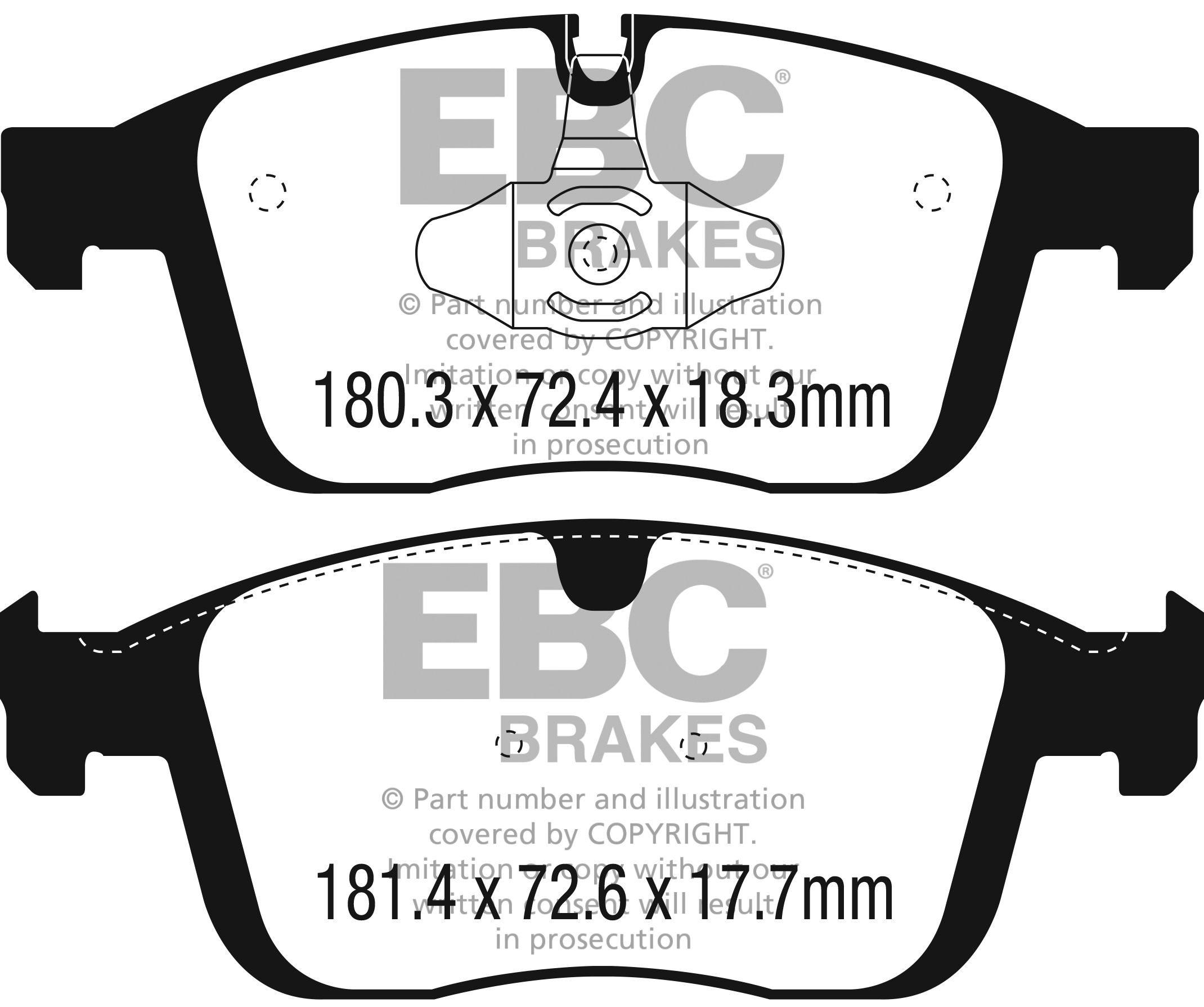 Ebc brakes yellowstuff 4000 series street - dp42296r 2 Ebc brakes yellowstuff 4000 series street - dp42296r - image 2