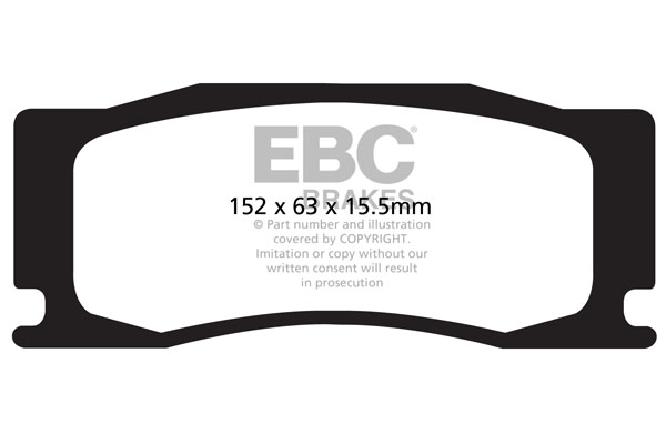 Ebc brakes bluestuff ndx trackday brake pad set - dp52111ndx 2 Ebc brakes bluestuff ndx trackday brake pad set - dp52111ndx - image 2