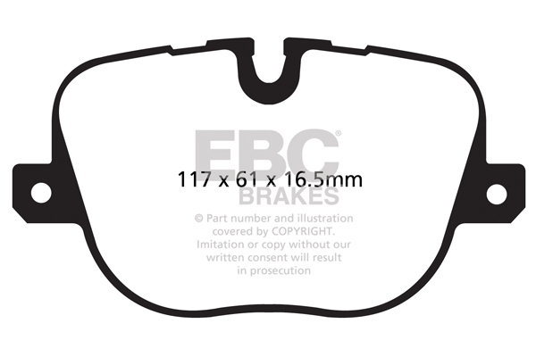 Ebc brakes greenstuff 6000 series truck and suv brake pad set - dp62068 2 Ebc brakes greenstuff 6000 series truck and suv brake pad set - dp62068 - image 2