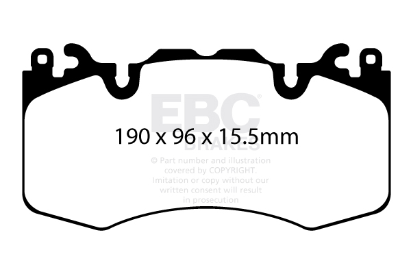 Ebc brakes yellowstuff 4000 series street - dp42064r 2 Jeep and suv brake pads