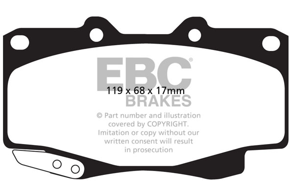 Ebc brakes greenstuff 6000 series truck and suv brake pad set - dp62005 2 Jeep and suv brake pads