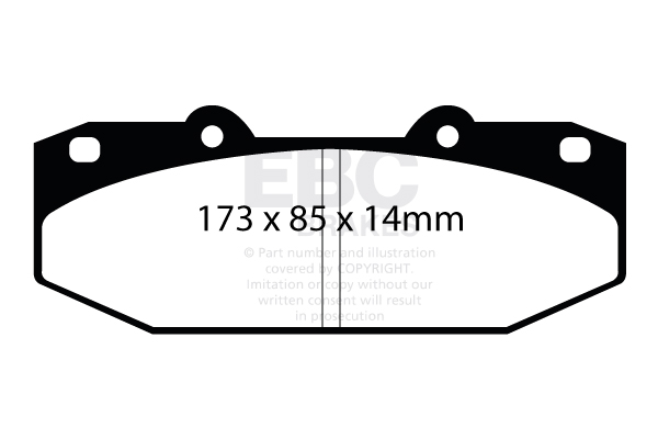 Ebc brakes bluestuff ndx trackday brake pad set - dp5076ndx 2 Ebc brakes bluestuff ndx trackday brake pad set - dp5076ndx - image 2