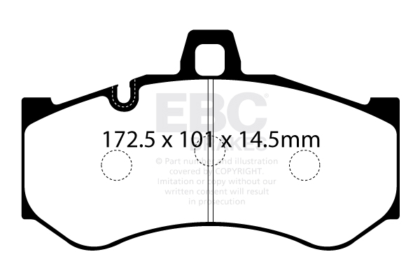 Ebc brakes bluestuff ndx trackday brake pad set - dp5072ndx 2 Ebc brakes bluestuff ndx trackday brake pad set - dp5072ndx - image 2