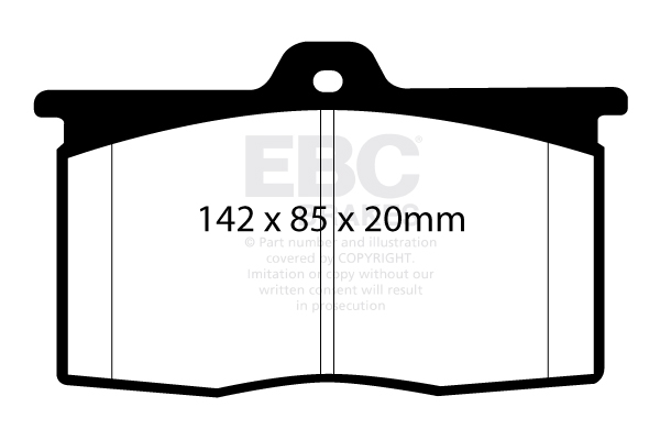 Ebc brakes yellowstuff 4000 series street - dp4041r 2 Ebc brakes yellowstuff 4000 series street - dp4041r - image 2