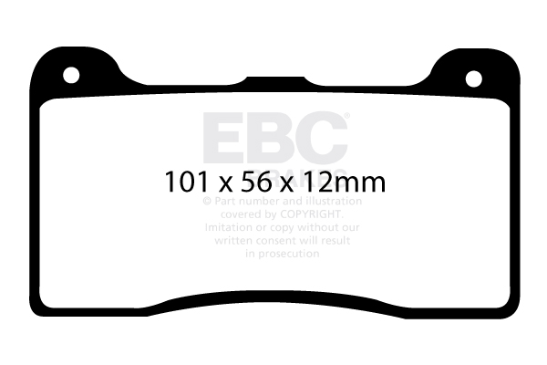 Ebc brakes bluestuff ndx trackday brake pad set - dp5039/2ndx 2 Ebc brakes bluestuff ndx trackday brake pad set - dp5039/2ndx - image 2