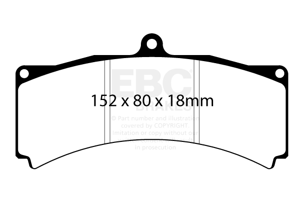 Ebc brakes yellowstuff 4000 series street - dp4012r 2 Ebc brakes yellowstuff 4000 series street - dp4012r - image 2