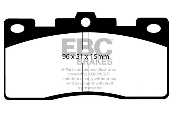 Ebc brakes ultimax oe replacement brake pad set - dp376 2 Ebc brakes ultimax oe replacement brake pad set - dp376 - image 2