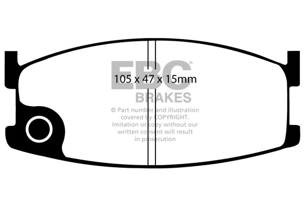 Ebc brakes ultimax oe replacement brake pad set - dp326 2 Ebc brakes ultimax oe replacement brake pad set - dp326 - image 2