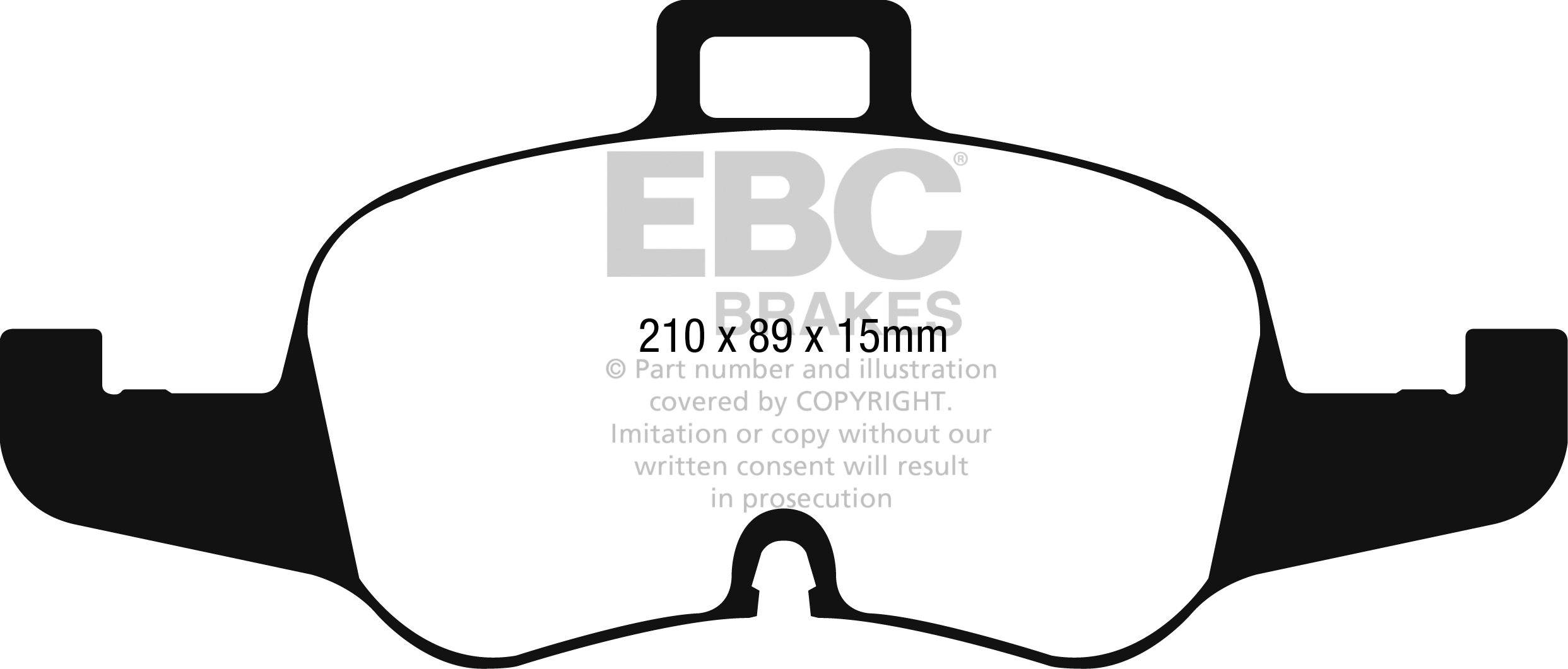 Ebc brakes yellowstuff 4000 series street - dp42256r 2 Ebc brakes yellowstuff 4000 series street - dp42256r - image 2