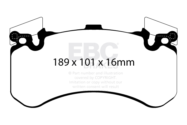 Ebc brakes redstuff 3000 series sport brake pad set - dp32158c 2 Ebc brakes redstuff 3000 series sport brake pad set - dp32158c - image 2