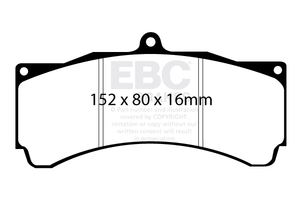 Ebc brakes bluestuff ndx trackday brake pad set - dp5032ndx 2 Ebc brakes bluestuff ndx trackday brake pad set - dp5032ndx - image 2