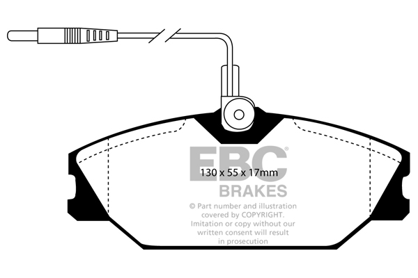 Ebc brakes ultimax oe replacement brake pad set - dp949 2 Ebc brakes ultimax oe replacement brake pad set - dp949 - image 2