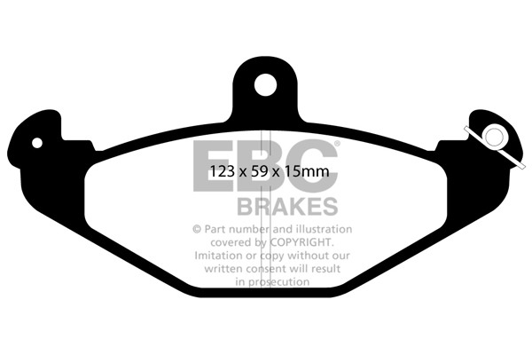 Ebc brakes ultimax oe replacement brake pad set - dp885 2 Ebc brakes ultimax oe replacement brake pad set - dp885 - image 2