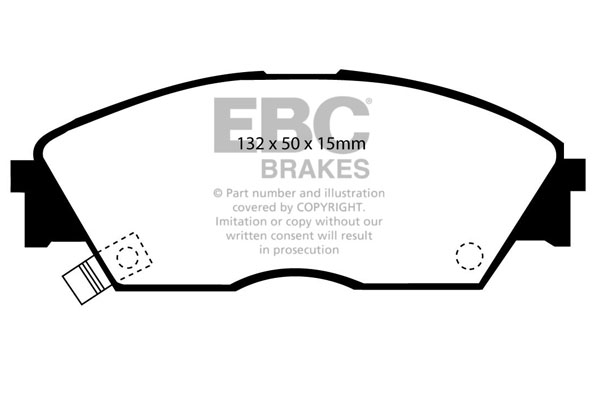 Ebc brakes greenstuff 2000 series sport brake pad set - dp2706 2 Ebc brakes greenstuff 2000 series sport brake pad set - dp2706 - image 2