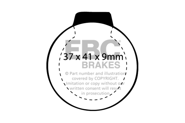 Ebc brakes ultimax oe replacement brake pad set - dp246 2 Ebc brakes ultimax oe replacement brake pad set - dp246 - image 2