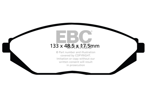 Ebc brakes greenstuff 2000 series sport brake pad set - dp22097 2 Ebc brakes greenstuff 2000 series sport brake pad set - dp22097 - image 2