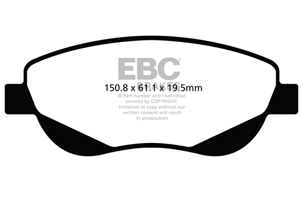 Ebc brakes greenstuff 2000 series sport brake pad set - dp22026 2 Ebc brakes greenstuff 2000 series sport brake pad set - dp22026 - image 2