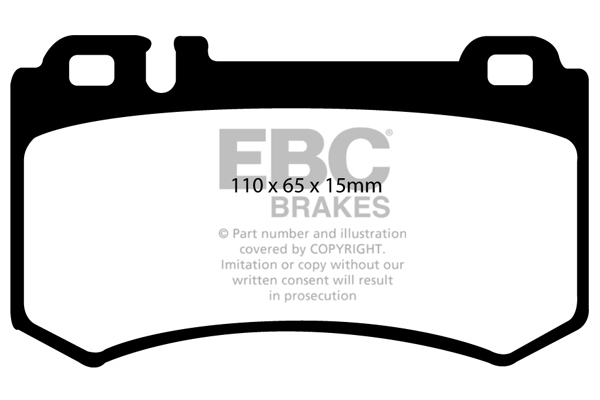 Ebc brakes redstuff 3000 series sport brake pad set - dp31490c 2 Ebc brakes redstuff 3000 series sport brake pad set - dp31490c - image 2