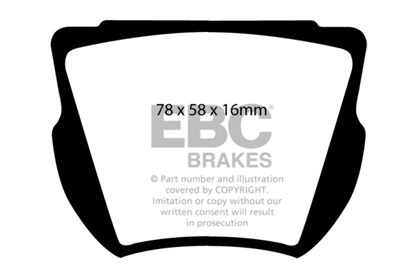 Ebc brakes greenstuff 2000 series sport brake pad set - dp2134 2 Ebc brakes greenstuff 2000 series sport brake pad set - dp2134 - image 2