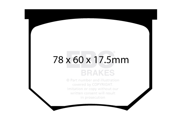 Ebc brakes bluestuff ndx trackday brake pad set - dp5035ndx 2 Ebc brakes bluestuff ndx trackday brake pad set - dp5035ndx - image 2