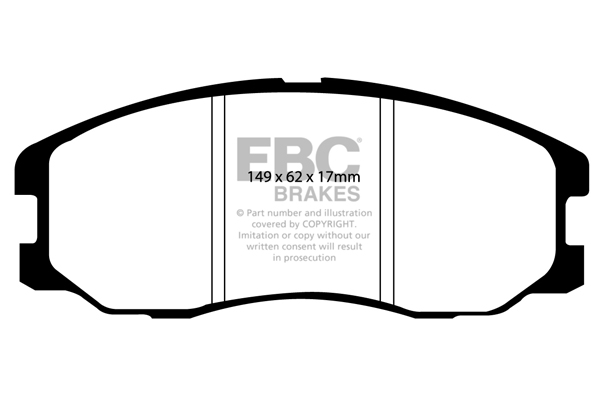 Ebc brakes greenstuff 6000 series truck and suv brake pad set - dp61975 2 Ebc brakes greenstuff 6000 series truck and suv brake pad set - dp61975 - image 2