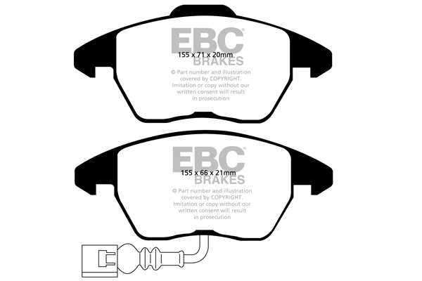 Ebc brakes yellowstuff 4000 series street - dp41945r 2 Ebc brakes yellowstuff 4000 series street - dp41945r - image 2