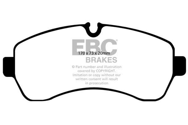 Ebc brakes ultimax oe replacement brake pad set - dp1928 2 Ebc brakes ultimax oe replacement brake pad set - dp1928 - image 2