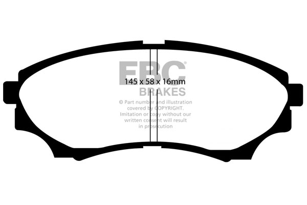 Ebc brakes yellowstuff 4000 series street - dp41921r 2 Ebc brakes yellowstuff 4000 series street - dp41921r - image 2