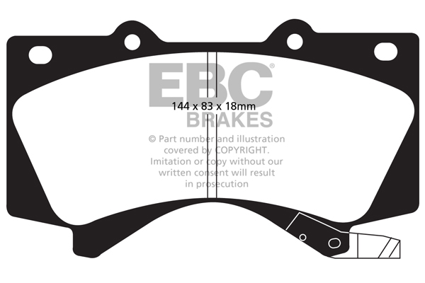 Ebc brakes ultimax oe replacement brake pad set - dp1815 2 Jeep and suv brake pads