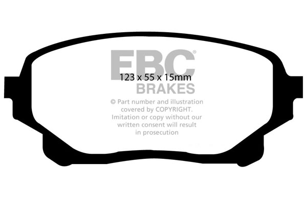 Ebc brakes ultimax oe replacement brake pad set - dp1756 2 Ebc brakes ultimax oe replacement brake pad set - dp1756 - image 2