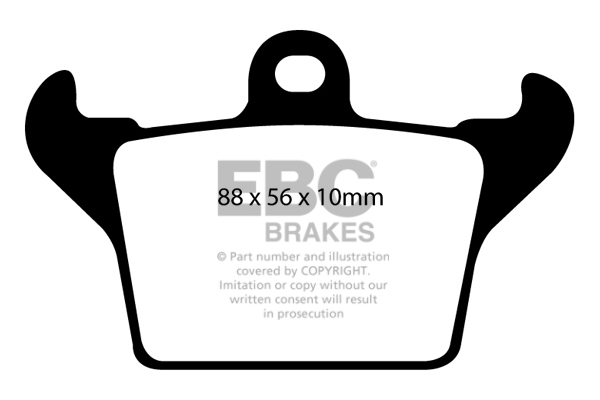 Ebc brakes ultimax oe replacement brake pad set - dp1719 2 Ebc brakes ultimax oe replacement brake pad set - dp1719 - image 2