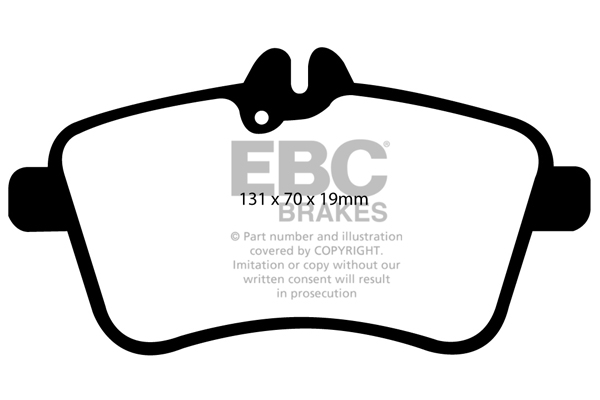 Ebc brakes ultimax oe replacement brake pad set - dp1580 2 Ebc brakes ultimax oe replacement brake pad set - dp1580 - image 2