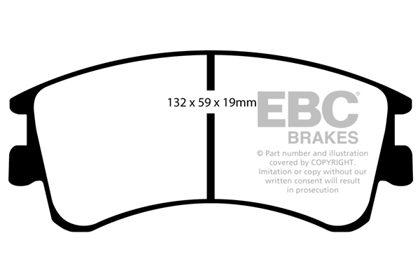 Ebc brakes ultimax oe replacement brake pad set - dp1465 2 Ebc brakes ultimax oe replacement brake pad set - dp1465 - image 2