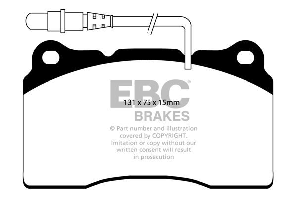 Ebc brakes greenstuff 2000 series sport brake pad set - dp21419 2 Ebc brakes greenstuff 2000 series sport brake pad set - dp21419 - image 2