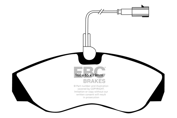Ebc brakes ultimax oe replacement brake pad set - dp1418 2 Ebc brakes ultimax oe replacement brake pad set - dp1418 - image 2